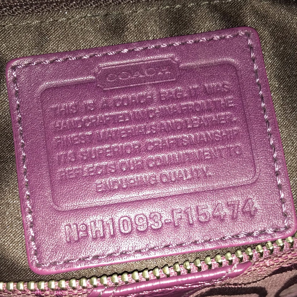 Coach Fuchsia Patchwork Purse & Wallet - Picture 7 of 12